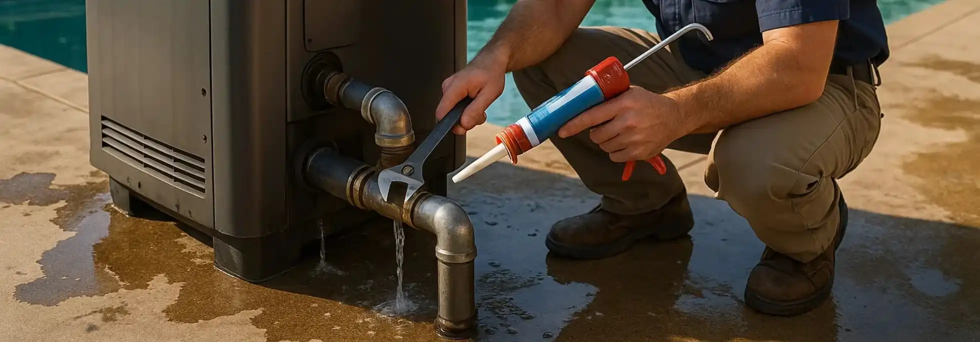  Pool Heater Leak Repair - HVAC Mississauga